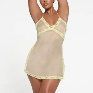 NWT Skims romance lace slip dress Silk XS Sage ( SOLD OUT) Rare thumbnail 2