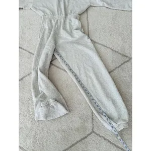 Abercrombie & Fitch Soft Hooded Gray Jumpsuit Loungewear Comfy sz XS thumbnail 7