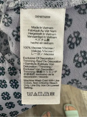 Madewell Cap-Sleeve Button-Front Mini Dress‎ in Geometric Print Size 6 Lavender thumbnail 8
