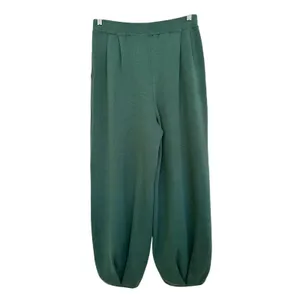 Free People Beach Freya parachute wide-leg green knit pants size XL thumbnail 5