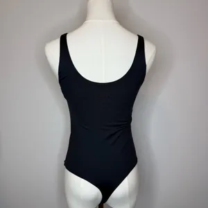 Abercrombie & Fitch Black Scoop Neck One-Piece thumbnail 3