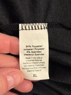 Beyond Yoga Black Long Sleeve Tie Back Top XL Made USA Athleisure thumbnail 3