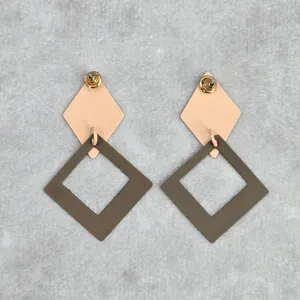Gray Pink Diamond‎ Hook Stud Boho Dangle Fashion Jewelry Earrings NWT JB2-97 thumbnail 2