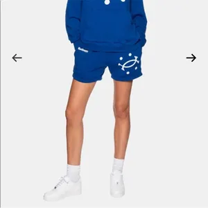 Madhappy Buddy Heritage Shorts‎ Cotton Embroidered Royal Blue M GUC thumbnail 9