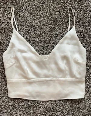 Abercrombie silk crop top thumbnail 1