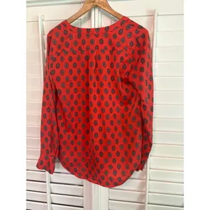 J. Crew Red‎ Blouse Size Small Red thumbnail 2