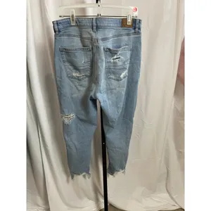 Women's American Eagle Light Blue Distressed Ankle Jeans Size 12 thumbnail 3