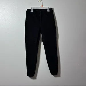 American Eagle Women Black Curvy High Rise Jegging Jeans Dream Stretch size 2 S. thumbnail 2