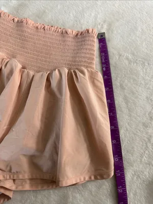 Offline aerie High-Waist Smocked Waistband Women's Shorts - Blush thumbnail 8