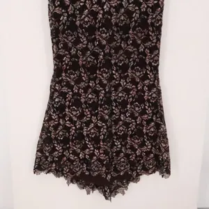 Sara Mique Metallic Lace Mermaid Gown Size S Espresso Brown Rose Gold NYE NWT thumbnail 10