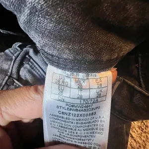 Guess Los Angeles Power Stretch‎ Skinny Jeans Womens 28 Faded Black WB4AB2D3VP0 thumbnail 4