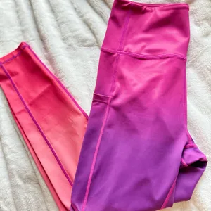 Maven Thread Inspire Ombre Leggings High Waist Pink Purple Size L thumbnail 7