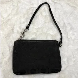 COACH Black Signature Wristlet thumbnail 2