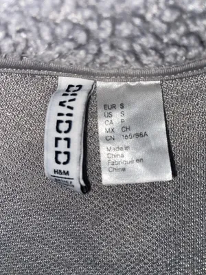 H&M Divided Grey Sherpa Quarter-Zip Pullover thumbnail 4