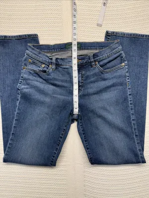 Ralph Lauren Straight Leg Jeans in Dark Blue Wash thumbnail 7