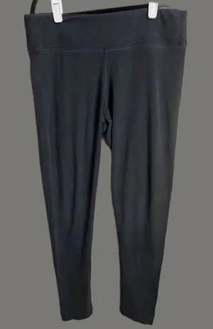 Pink black‎ leggings size Large thumbnail 1
