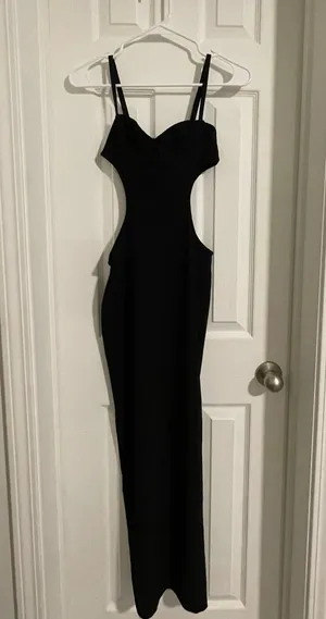 Edikted Black Cutout Dress thumbnail 3