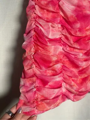 Superdown from REVOLVE Ivanna Mini Pink Tie Dye Strapless Mini Dress Size XS thumbnail 7