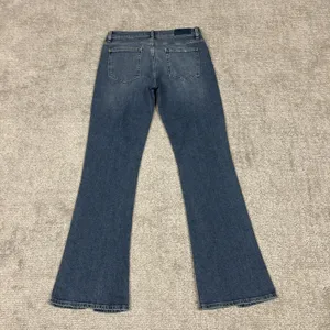 Seven 7 For All Mankind Bootcut Jeans Women 30 Med Wash Stretch Split Hem thumbnail 8