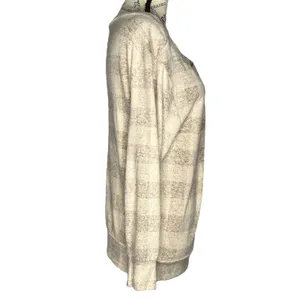 Maurices (M) Cozy Relaxed Plaid Button Long Sleeve Dolman Boat Neckline Tee thumbnail 5