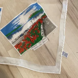 Vintage Canada Niagara Falls Sheer Scarf Made in Japan Souvenir 25" thumbnail 4