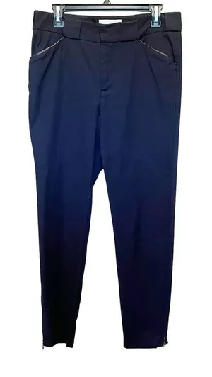 ALC Navy Blue Zip Ankle Dress Career Casual Pants Women’s Size 6 thumbnail 1