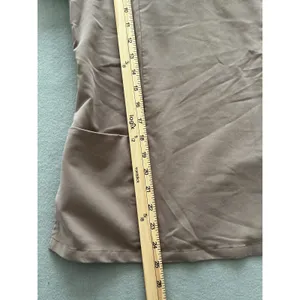 Mandala Scrub Top XS Brown Notch Neck Short Sleeve Equa-Tek Tech thumbnail 6