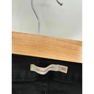 Levis‎ 311 Shaping Skinny Soft Black Cotton Blend Denim Jeans Womens 30x30 thumbnail 6
