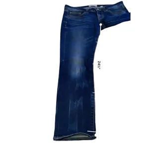 BKE Stella Straight Jeans Womens 25 Dark Wash‎ Blue Low Rise Whiskered Denim thumbnail 9