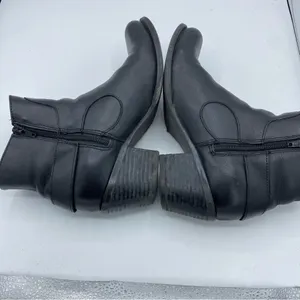 Durango Women's 6" Shorty Black leather Moto western Boots‎ Size 8M thumbnail 9