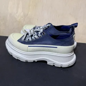 Alexander McQueen Tread Slick Sneakers Denim Blue Size 7/37 thumbnail 5