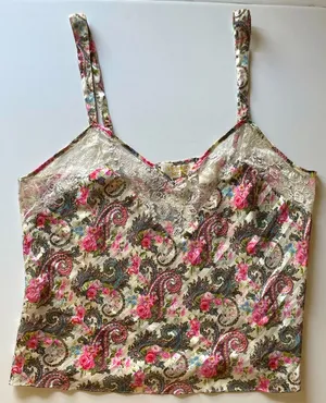 Vintage Y2K Victoria’s Secret Paisley Cami Top Women’s Size Large A11 thumbnail 1