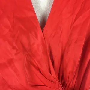 Anthropologie Maeve Open-Back Satin Wrap Midi Dress Orange Small Resort Wear thumbnail 10
