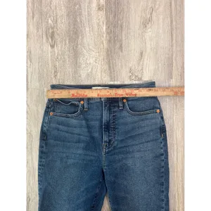 Madewell The Perfect Vintage Jean High Rise Straight Leg Dark‎ Wash Blue Size 26 thumbnail 7