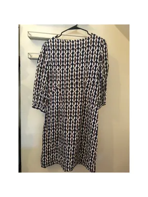 Boden EUC Women's Geometric Print Scoop Neck Dress Size 8L thumbnail 7