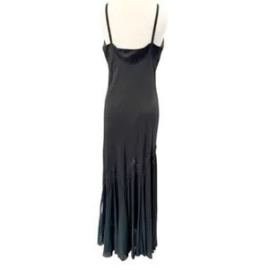 R&M RICHARDS Long Maxi Chiffon Beaded Spaghetti Strap Cocktail Dress thumbnail 6