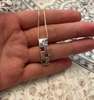 Beautiful 925 stearling silver necklace and pendant thumbnail 1