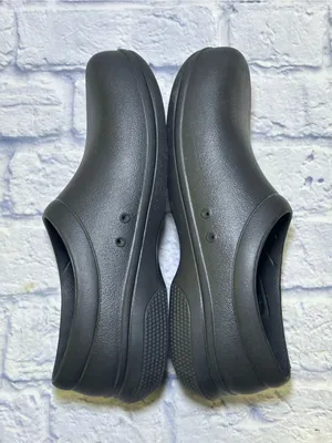 Crocs On The Clock Work Slip On Size Men 7 W 9 Shoes Black Comfort Clogs 205073 thumbnail 9