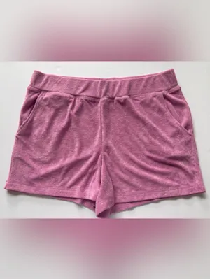 Juicy Couture Dewberry Pink Terry Rhinestone Hoodie Shorts Set NWT L Y2K thumbnail 6