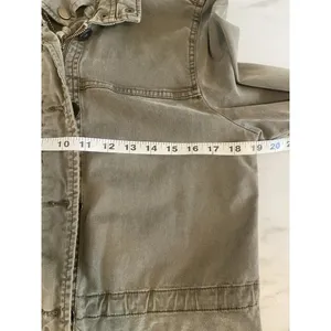Lucky Brand Jacket‎ Women Medium Utility Military Army Green Cinching Streetwear thumbnail 8