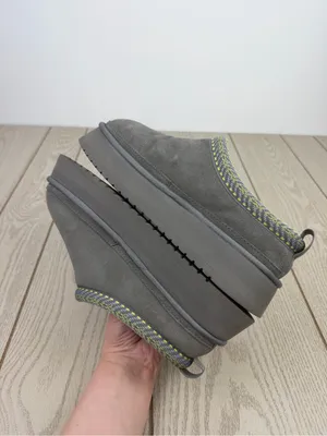 Koolaburra by UGG Women's Burree Platform Slippers US9 Cloud Grey & Green $90 thumbnail 3
