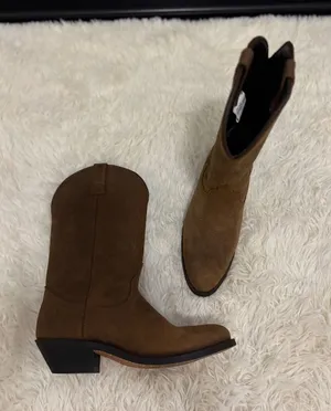 Masterson Boot Co. Brown Suede Western Cowboy Boots Women's‎ Size 8.5M thumbnail 1