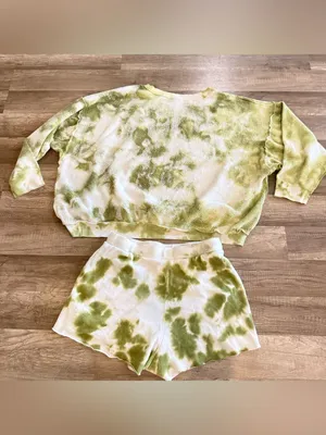 FREE PEOPLE Kelly Tie Dye shorts sweatshirt thumbnail 11