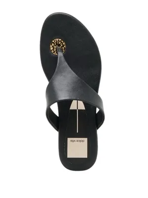 Dolce Vita Kittle Thong Sandals Leather Gold Embellishment Brand NEW Size- 7 thumbnail 2
