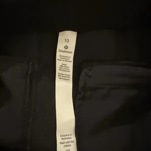 Lululemon In‎ Power Mid Rise Crop Pants Womens 10 Black W6BDQS thumbnail 4
