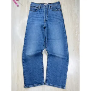 Levis Ribcage Straight Ankle Jeans Womens 27 Blue High Rise Denim A36 thumbnail 7