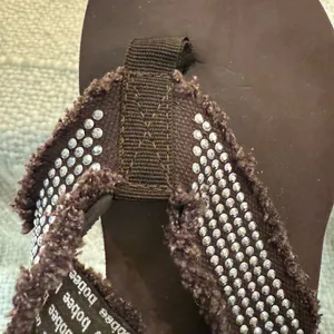 Brown Beaded Women's Sandals Size 6 thumbnail 6