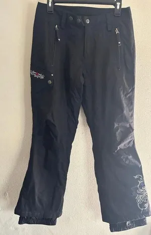 Kemper Snow Ski Pants Black Snowboarding Lined Size Small thumbnail 1