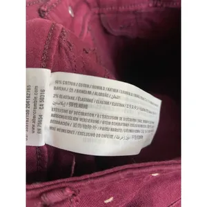 Hollister Burgundy Skinny Jeans Womens 0 24 Mid Rise Stretch‎ Cotton Denim Pants thumbnail 6
