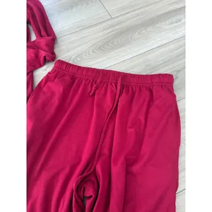 Ekouaer Womens Red Pajama Set Long Sleeve Top and Jogger Pants Size S thumbnail 2
